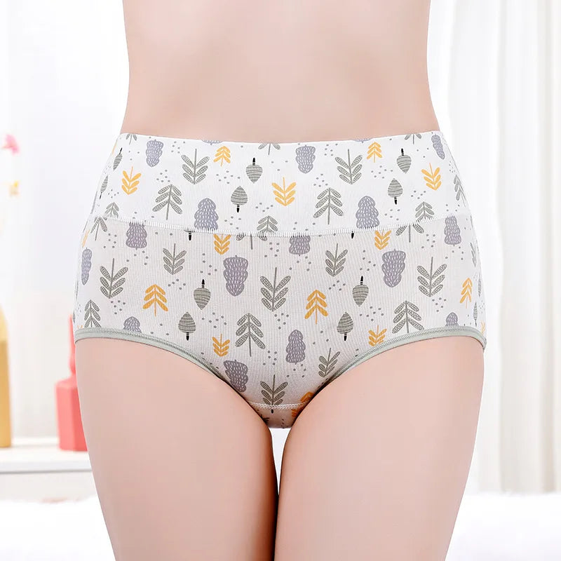 Women's Underwear Cotton High Waist Panties Female Abdominal Briefs Girls Graphene Antibacterial Underpant Ladies Sexy Lingeries