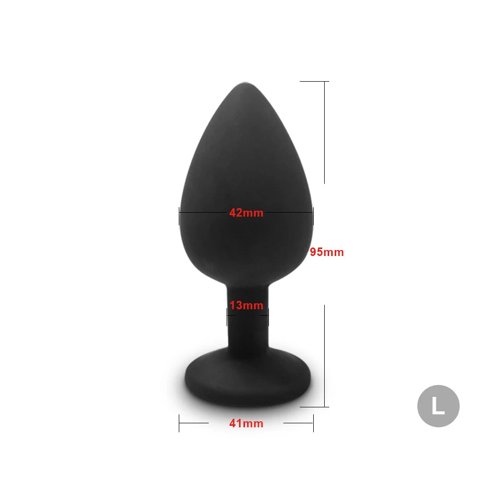 4pcs Soft Silicone Anal Plug Mini Erotic Bullet Vibrator Butt Plug Sex Toy for Men Women Gay Couples Anal Stimulator