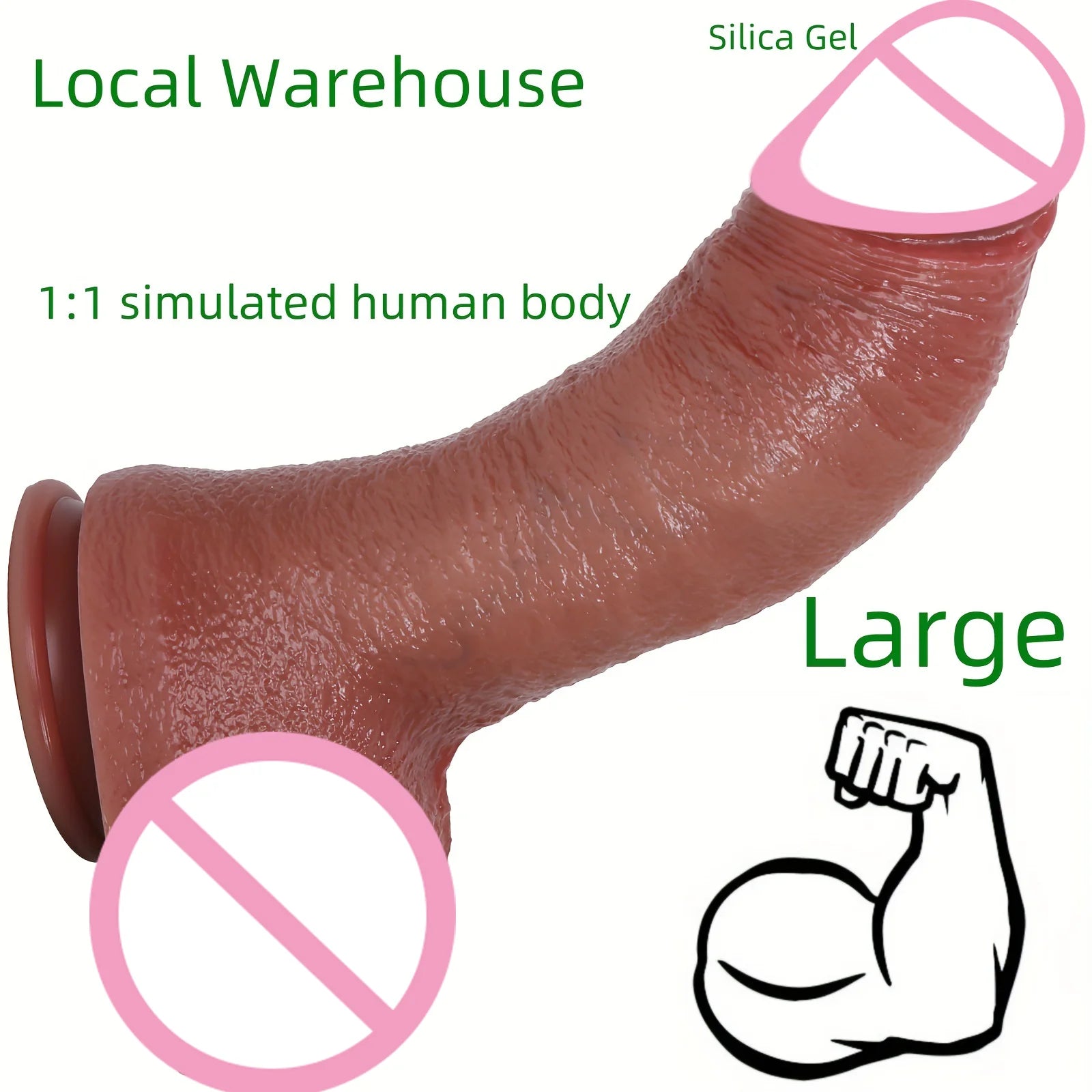 Huge Thick Realistic Dildo Big Penis Double Penetration Anal Plug Fake Dick Adult Vagina Masturbator Sex Toy for Women Sexuales