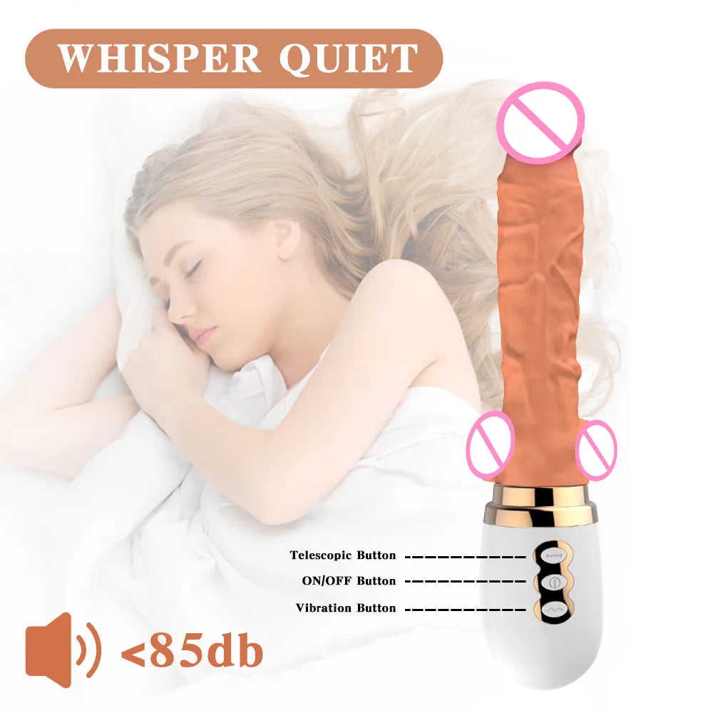 Adult Toy for Women Thrusting Dildo Telescopic Vibrator Sex Machine G Spot Vagina Stimulation Vagina Massager Sex Toy for Women 