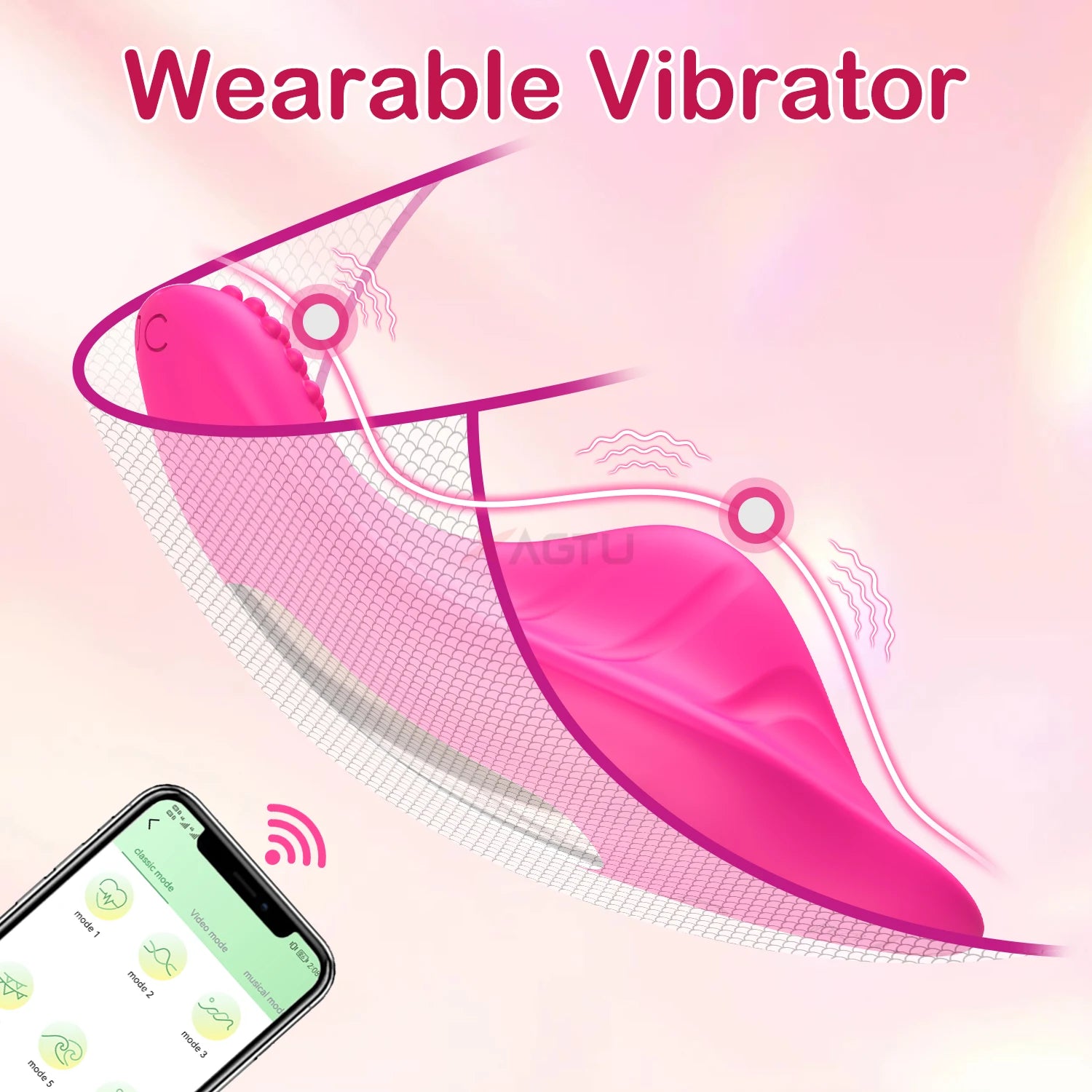Wireless APP Controll Vibrator Female Wearable Panty Clitoris Stimulator Masturbation Adult Goods Sex Toy for Women 's Panties