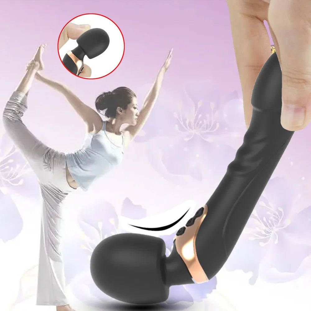 AV Vibrator with 10 Frequency Vibrating Sex Toy for Women Vagina G Spot Double Stimulation Vagina Massager Female Sex Toys
