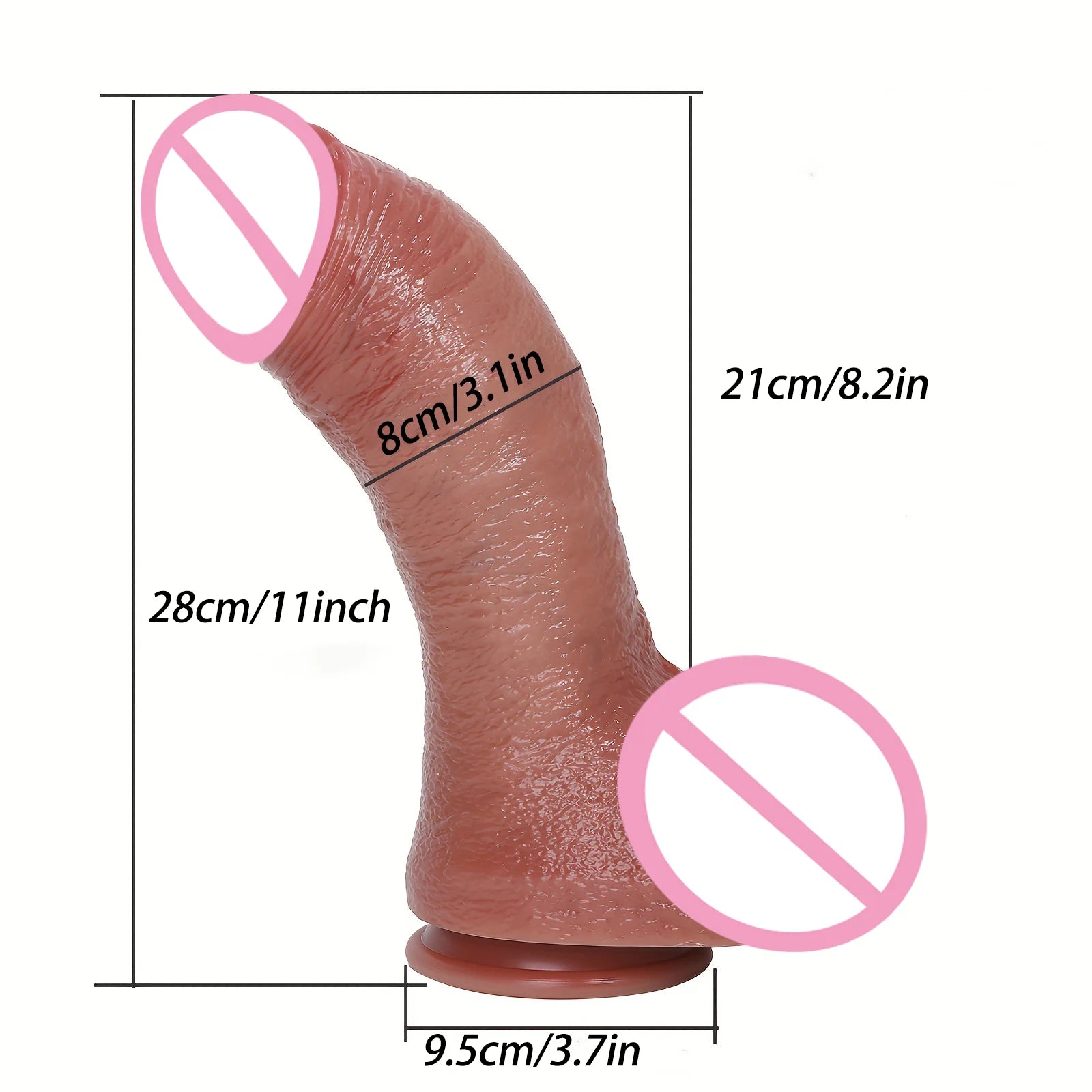 Huge Thick Realistic Dildo Big Penis Double Penetration Anal Plug Fake Dick Adult Vagina Masturbator Sex Toy for Women Sexuales