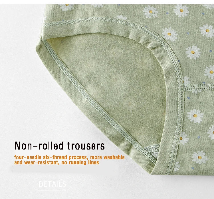 Women's Underwear Cotton High Waist Panties Female Abdominal Briefs Girls Graphene Antibacterial Underpant Ladies Sexy Lingeries