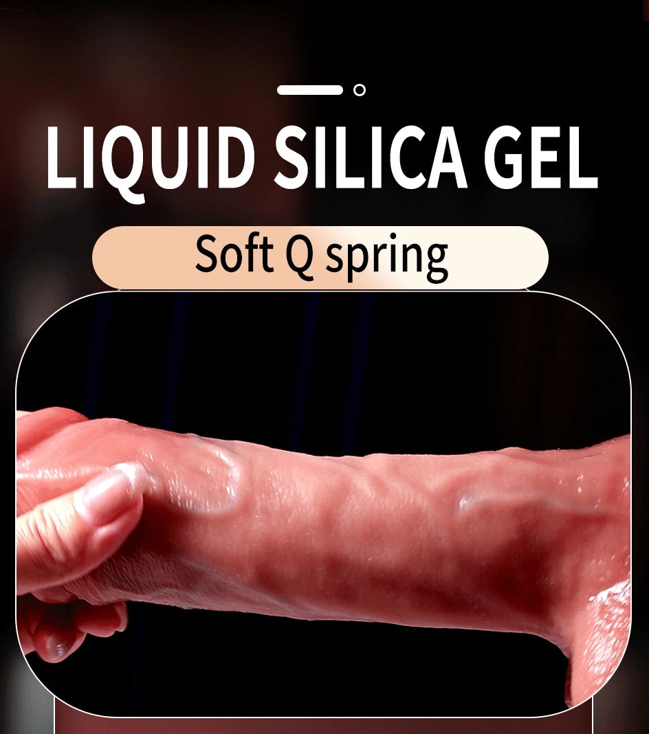 Wireless Vibrator Telescopic Dildos For Women Big Dildo Vibrador Heating Skin Feeling Dick Realistic Penis Large falos Silicone