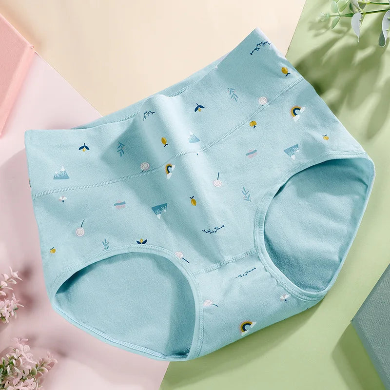 Women's Underwear Cotton High Waist Panties Female Abdominal Briefs Girls Graphene Antibacterial Underpant Ladies Sexy Lingeries