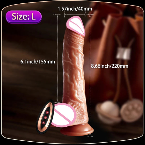 Realistic Dildo Sex Toys for Women Telescopic Vibrators with Female Vagina Stimulator Dildos Vibrators Big Penis Anal Plug Dick
