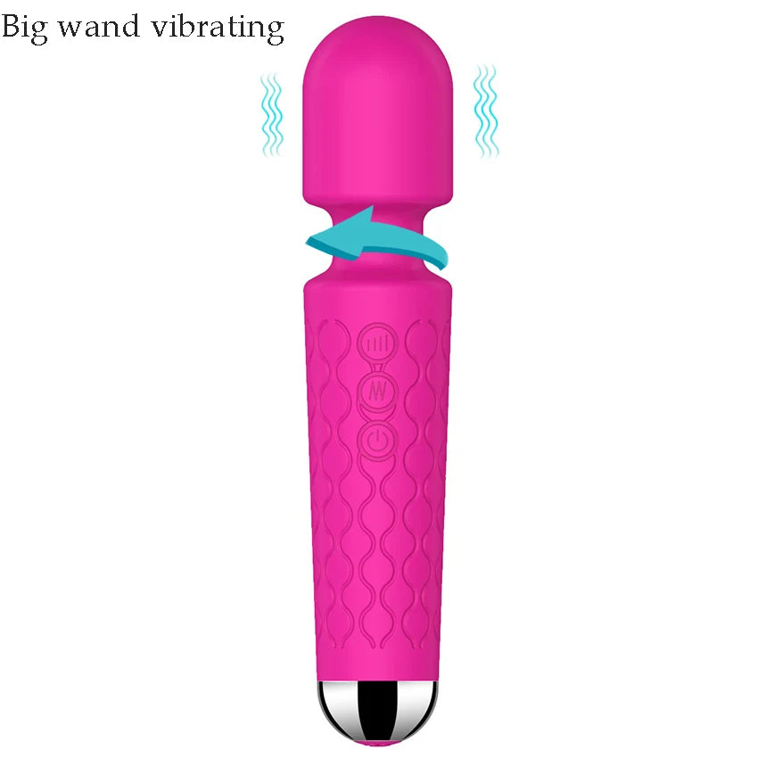 20 Modes Strong Vibration Mini Vibrator Magic Stick USB Charging Massager Clitoris G-Spot Vibrators Sex Toy For Women Adults 18+