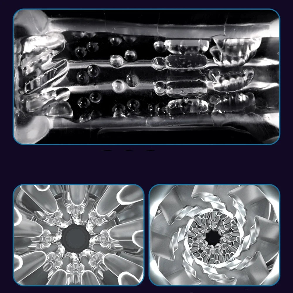 Men's Penis Trainer Male Masturbator Simulation Channel Sexy Moaning Stimulate Vibrator Adult Sexy Sex Toy For Men Pocket Pussy