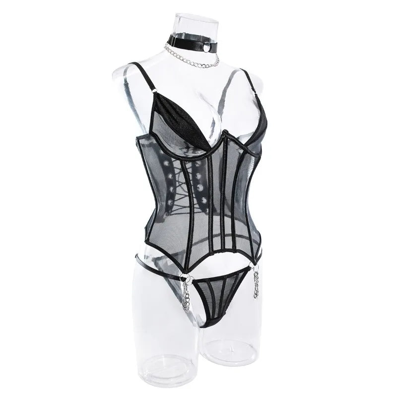Romantic Lingeries Set Sexy Bra & Corset Lingeries for Woman Full Network Lingerie Femme Sexys Sexy Outfit Women Bodysuits G-row