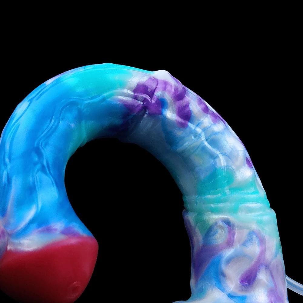 YOCY Realistic Horse Dildo Ejaculating Fantasy Long Animal Penis Silicone Anal Dildos For Masturbator Sex Toy For Women Men