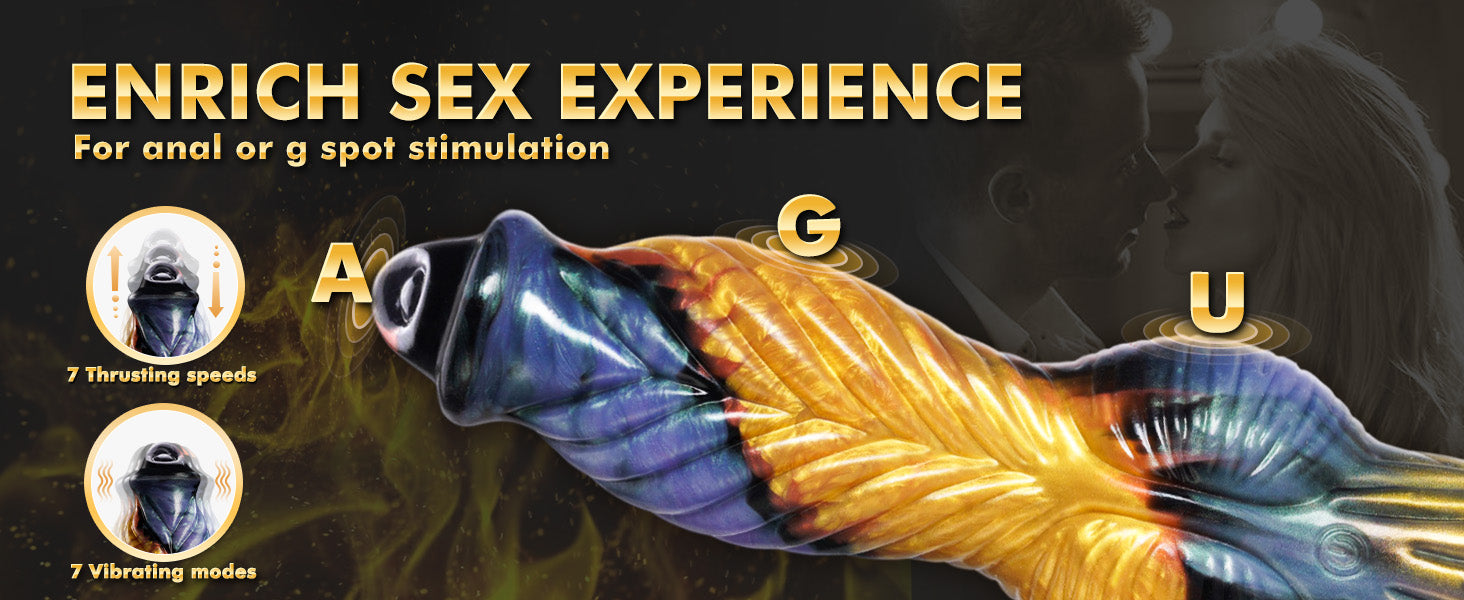 HESEKS 10.2 inch Thrusting Dildo Vibrator Realistic Huge Vibrating Penis Anal Stimulatior Monster Big Dildos with Remote Control